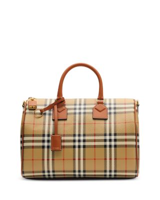 Medium Check Canvas Bowling Bag