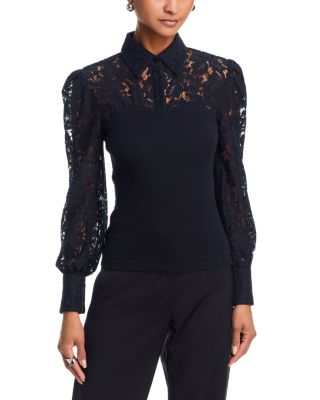 Franny Lace Combo Blouse