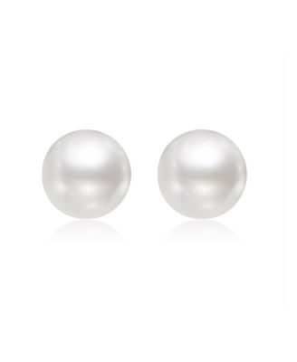  Freshwater Pearl White Gold Vermeil Studs