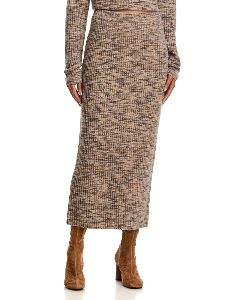 Co Ruched Wool and Cashmere Blend Pencil Skirt