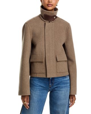 Wool Remi Funnel Neck Jacket