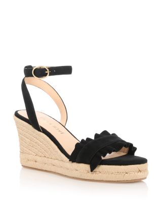 Women's Rozette Ruffle Wedge Sandals