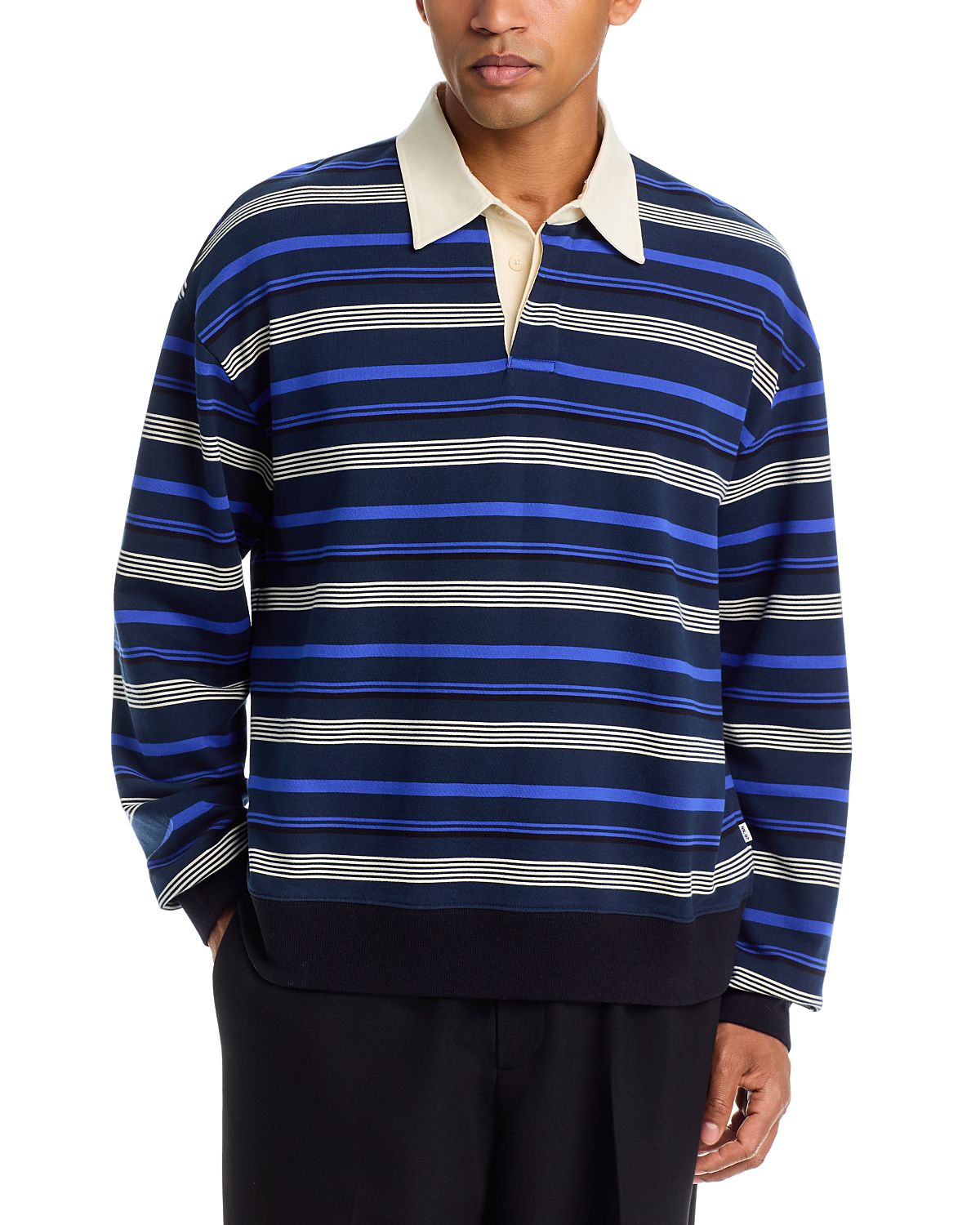 NN07 David Stripe Polo Shirt