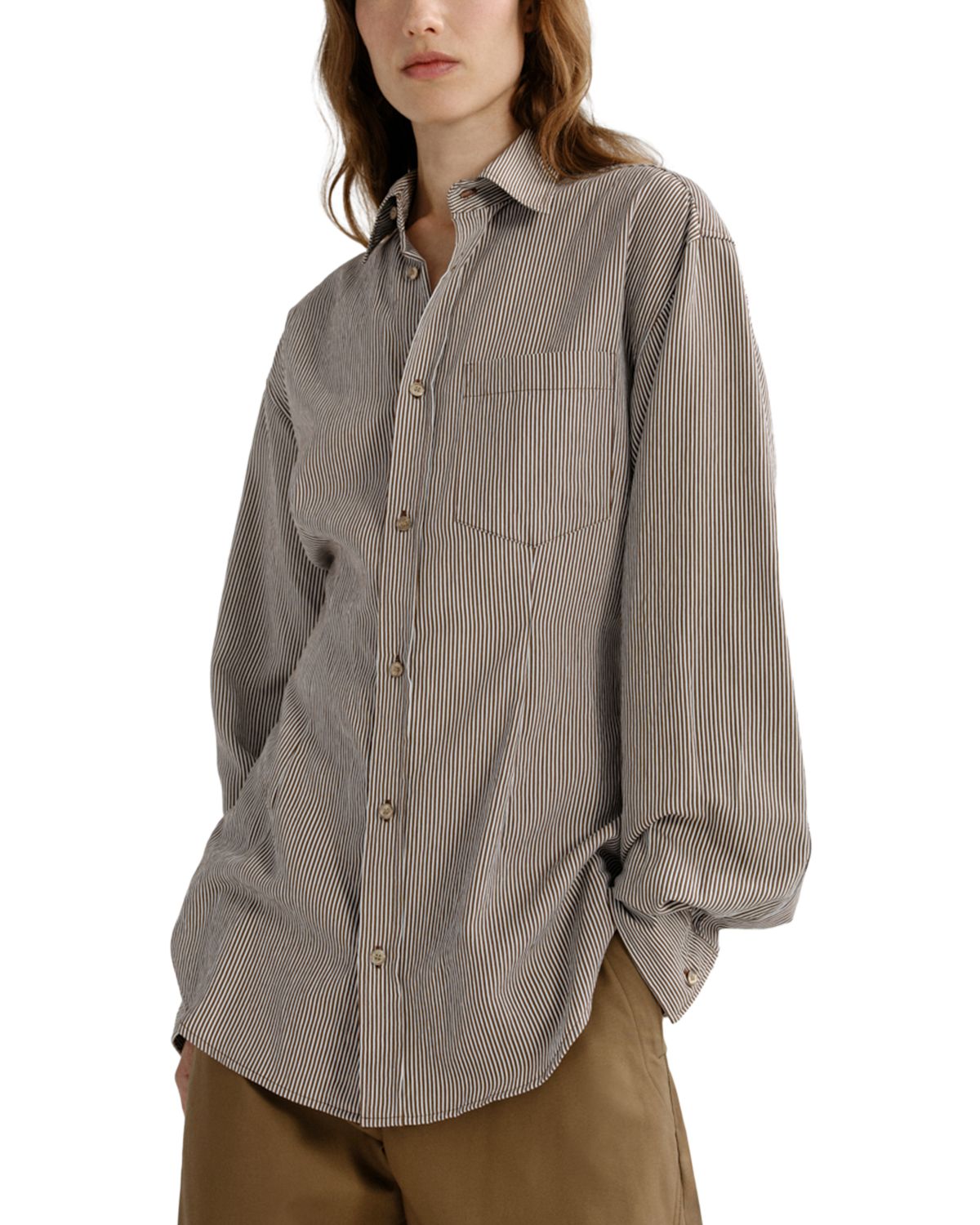 Lightweight Cinched Seam Shirt - angle 1