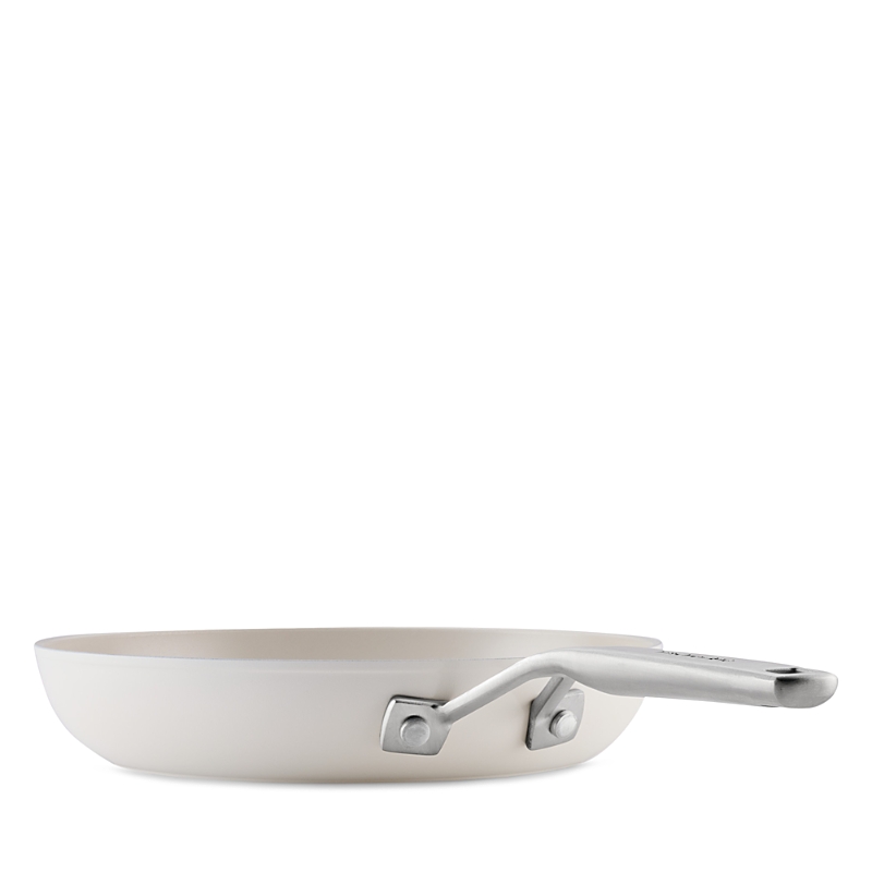 Kitchenaid 2 Piece Hard Anodized Ceramic Induction Skillet Set In White
