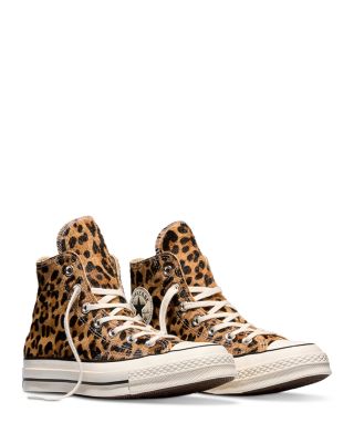 Women's Chuck 70 Leopard Calf Hair High Top Sneakers
