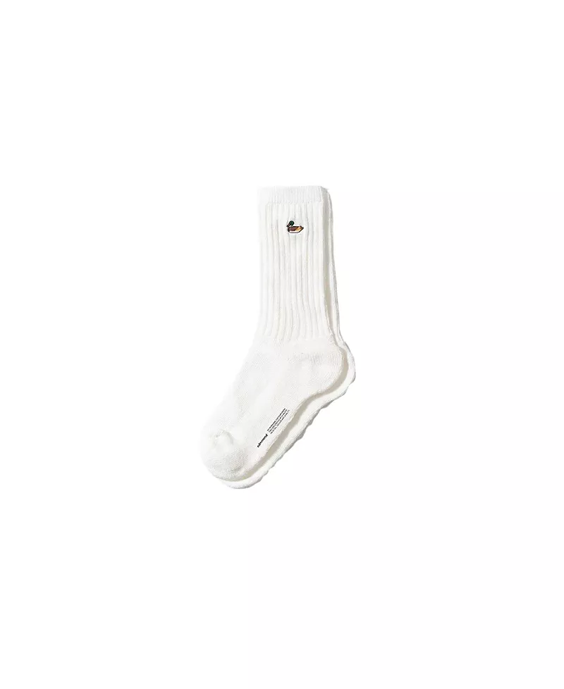 Edmmond Studios Duck Logo Ribbed Crew Socks