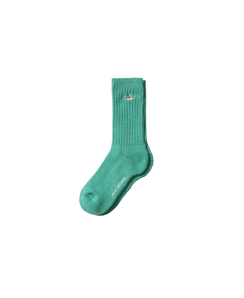 Edmmond Studios Duck Logo Ribbed Crew Socks