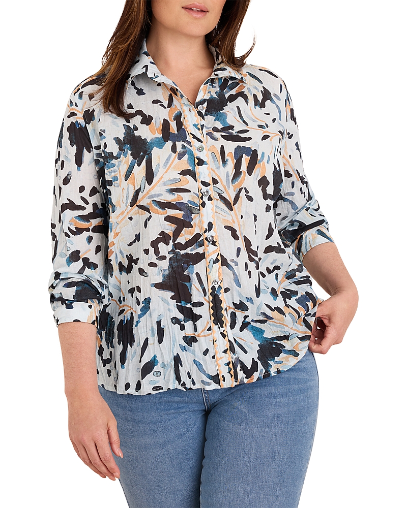 Nic+Zoe Plus Garden Shade Cotton Shirt