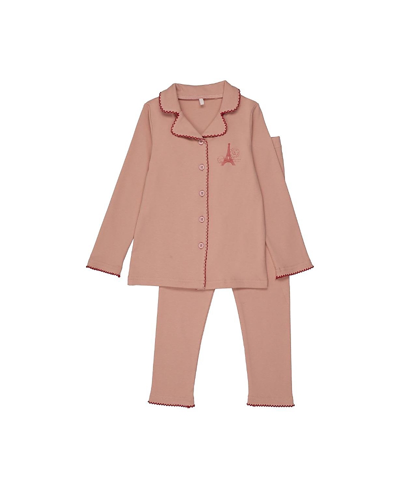 Pouf Girls' French Grandpa Pj Set - Baby, Little Kid, Big Kid