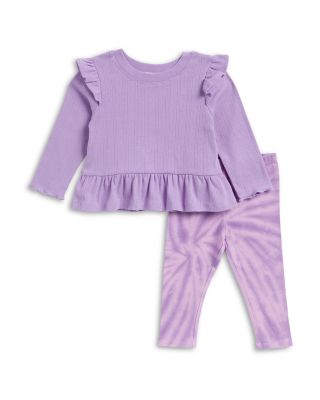 Girls' Clematis Top & Tie Dyed Leggings Set - Little Kid