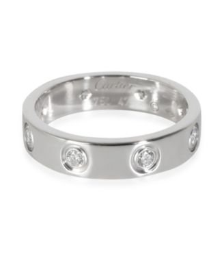  Small Model Love 18k White Gold Ring