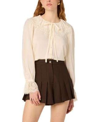 Emberly Lace Trim Blouse