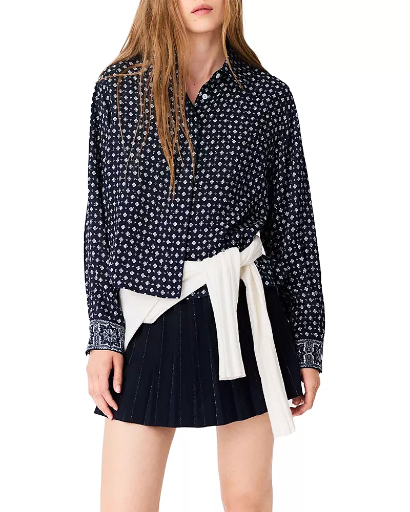 Maje Citeston Embellished Shirt