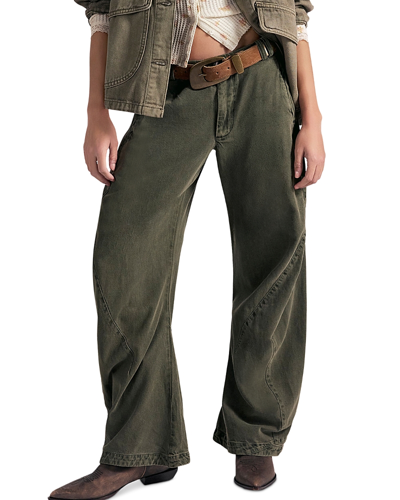 Free People Spotlight Washed High Rise Pants