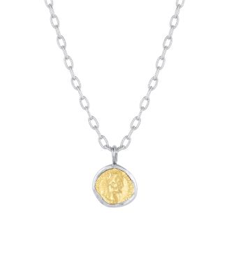  Parker Two Tone Coin Necklace