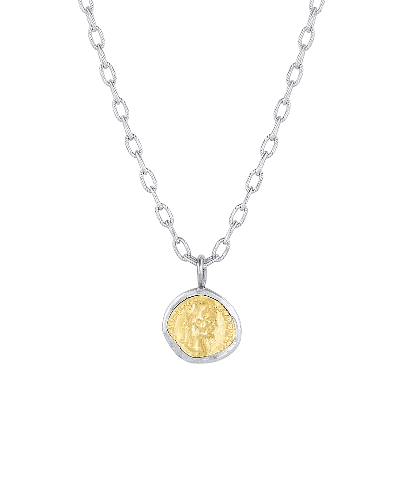 Set & Stones Parker Two Tone Coin Necklace