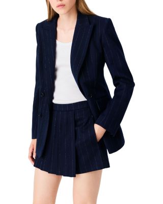 Tailored Lurex Stripe Shorts