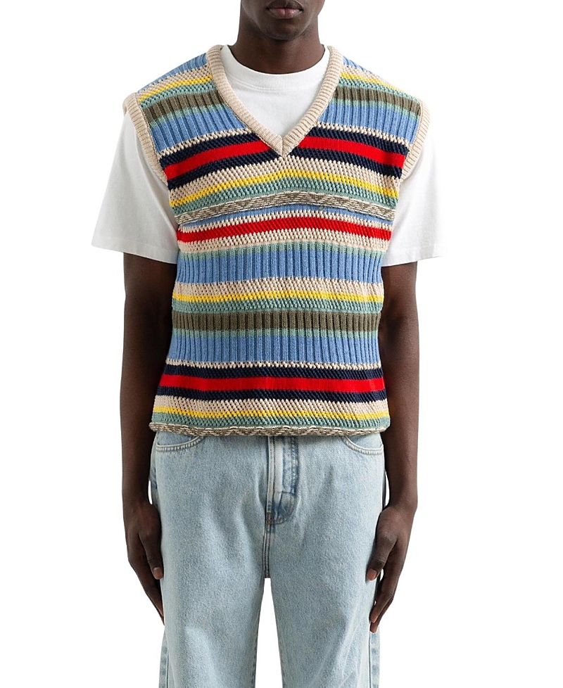 Edmmond Studios Multicolor Stripes Knitted Vest