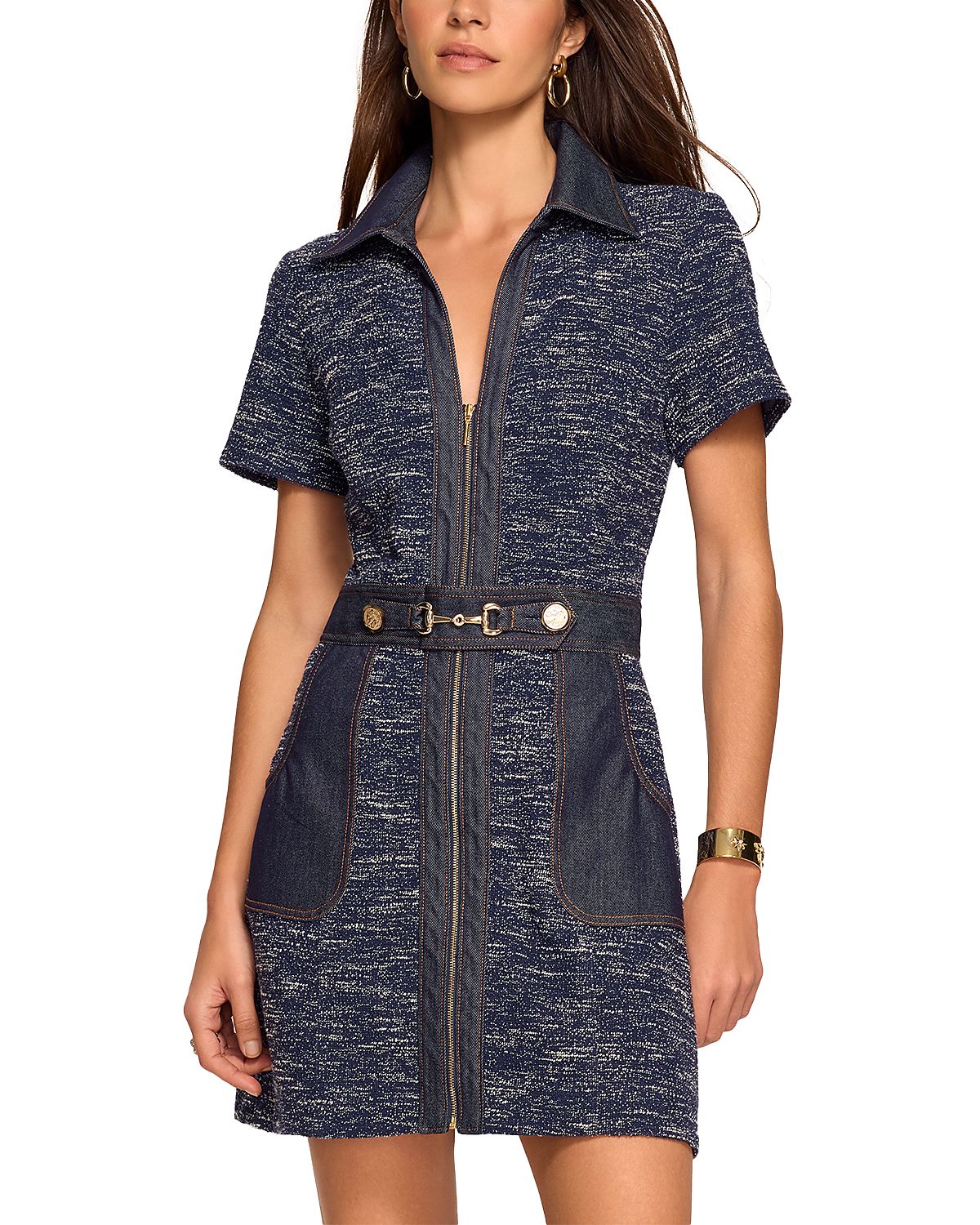 Ramy Brook Darla Zip Front Sheath Dress
