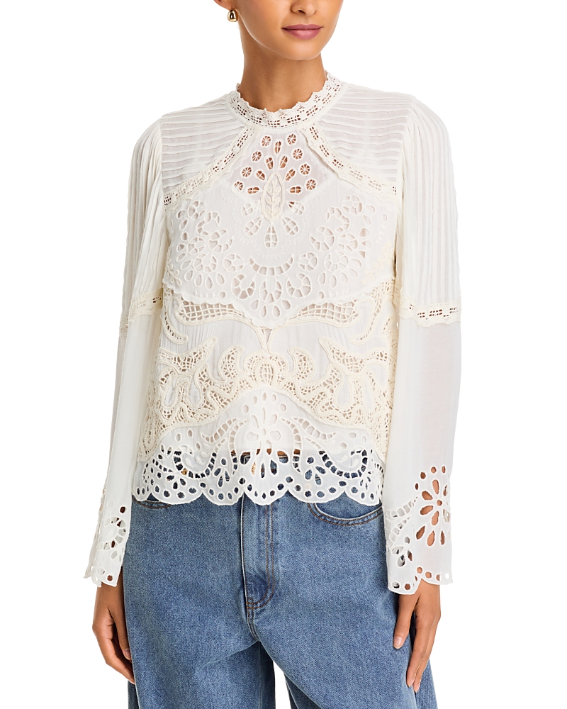 Farm Rio Richilieur Lace Blouse