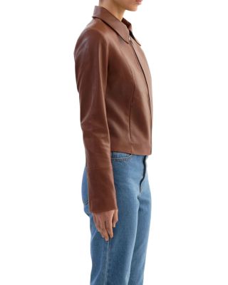 Oceana Fitted Leather Jacket - thumbnail 4