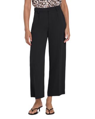 Wide Leg Ankle Trouser Pants