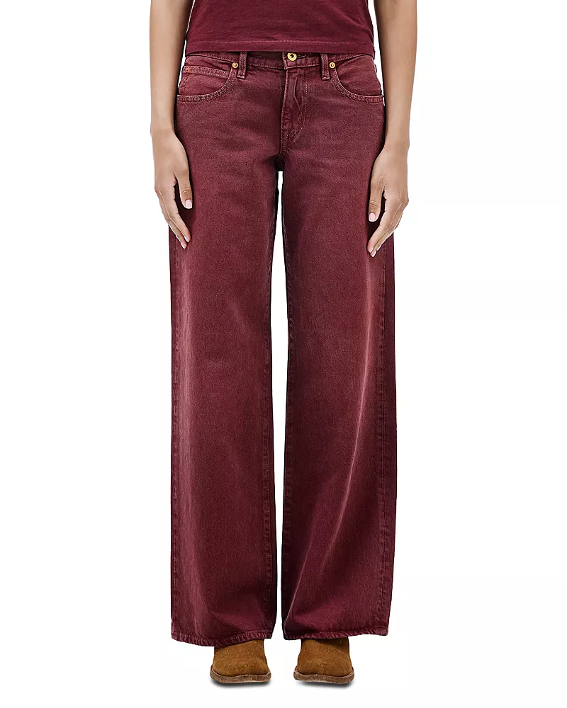 Slvrlake Lexi Mid Rise Straight Jeans in Red Rock Canyon