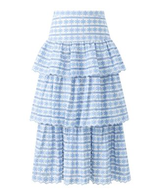 Girls' Odessa Frill Embroidered Maxi Skirt - Little Kid, Big Kid
