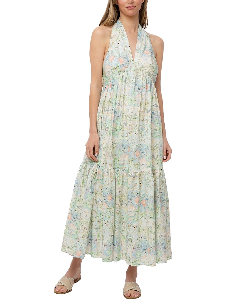 The Burgess Collection The Delphina Halter Maxi Dress