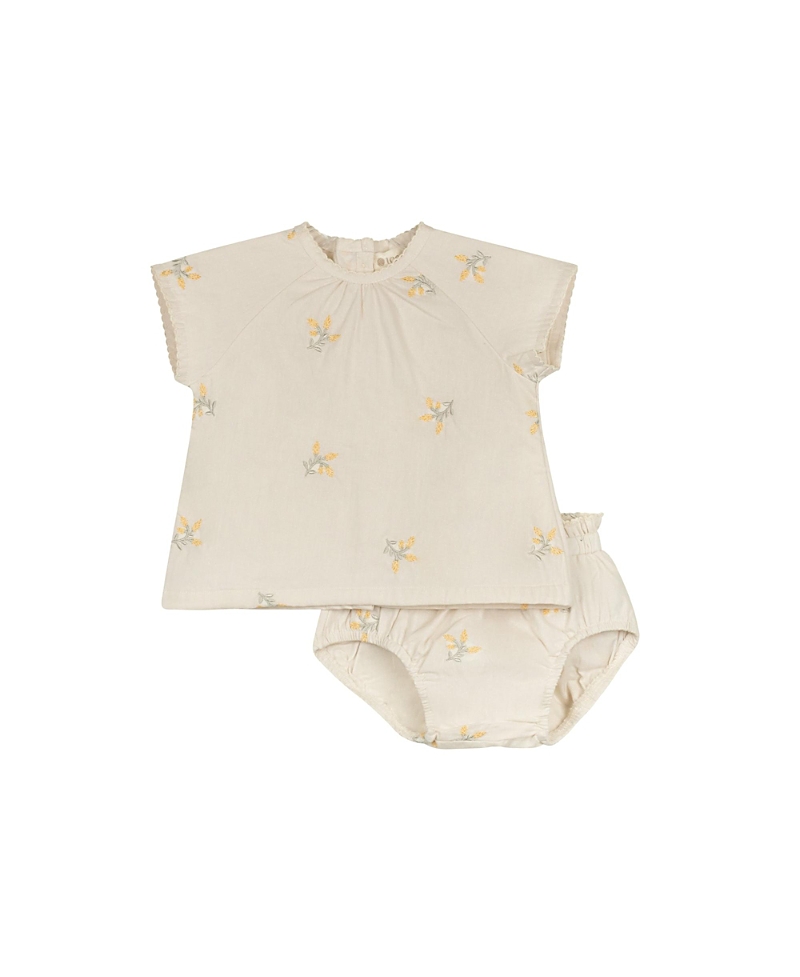 Ely's & Co. Girls' Looms Holland Collection Floral 2 Piece Set - Baby & Little Kid