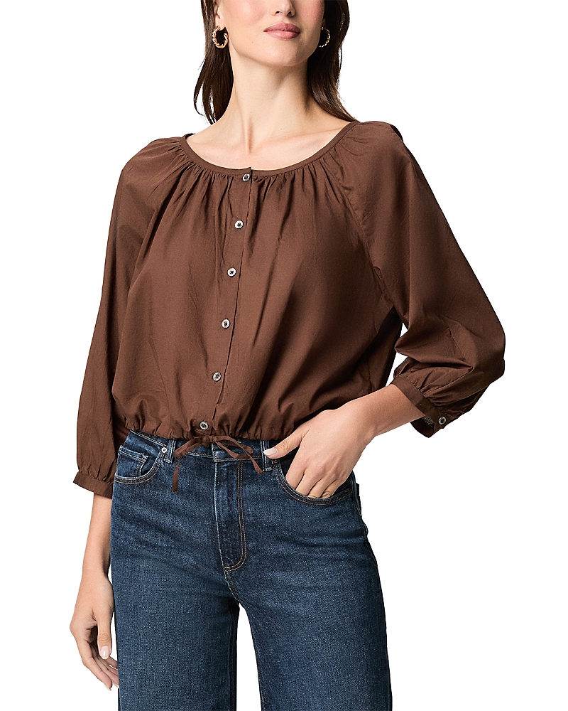 Paige Kinzie Button Front Cotton Top
