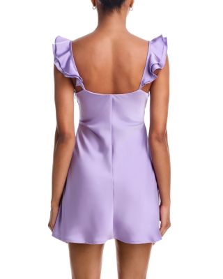 Risa Ruffle Strap Mini Dress - thumbnail 4