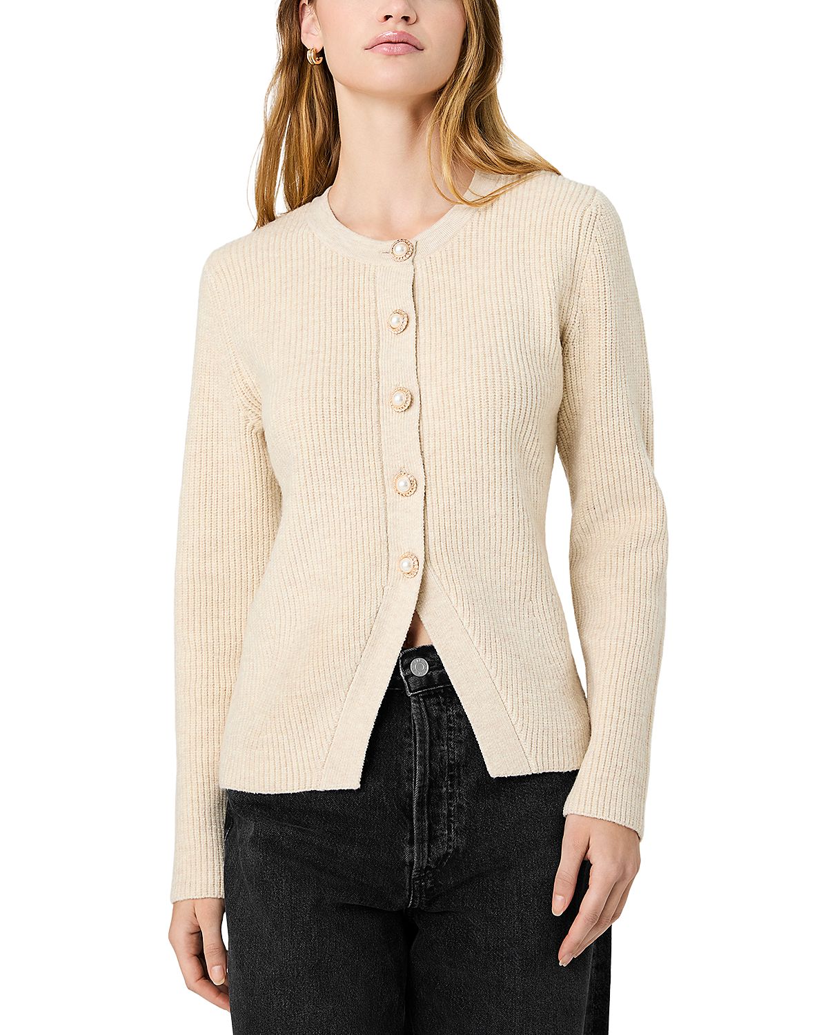 French Connection Marley Knit Button Front Cardigan Sweater