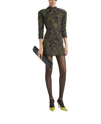 Balmain Cloque Jacquard Dress
