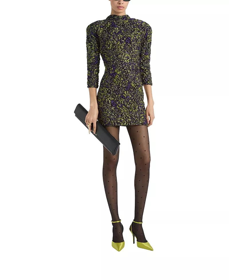 Balmain Cloque Jacquard Dress
