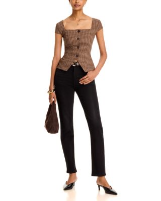 Diana Textured Square Neck Top - thumbnail 2