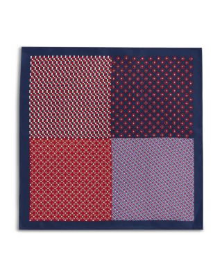 Geometric Quadrant Silk Pocket Square - Exclusive