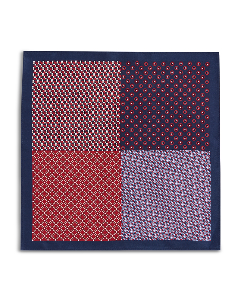 The Men's Store At Bloomingdale's Geometric Quadrant Silk Pocket Square - Exclusive · OS
