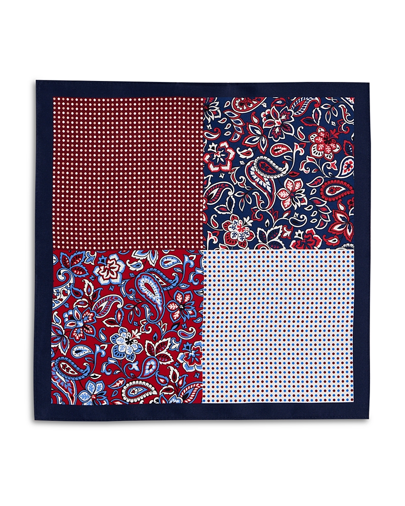 The Men's Store At Bloomingdale's Paisley Quadrant Silk Pocket Square - Exclusive · OS