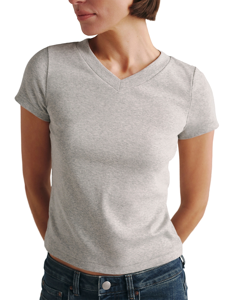 DL1961 Shrunken V Neck Tee