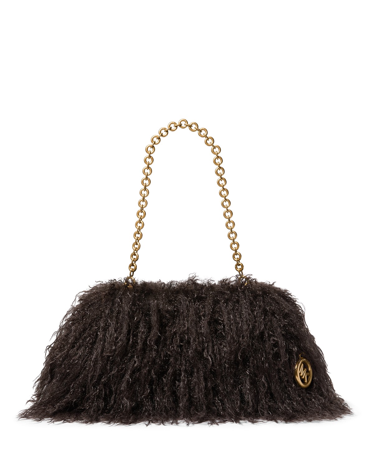 Goldie Cloud Faux Fur Frame Clutch