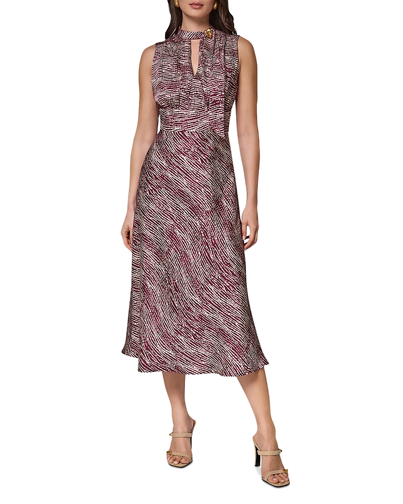 Donna Karan Keyhole Cutout Midi Dress