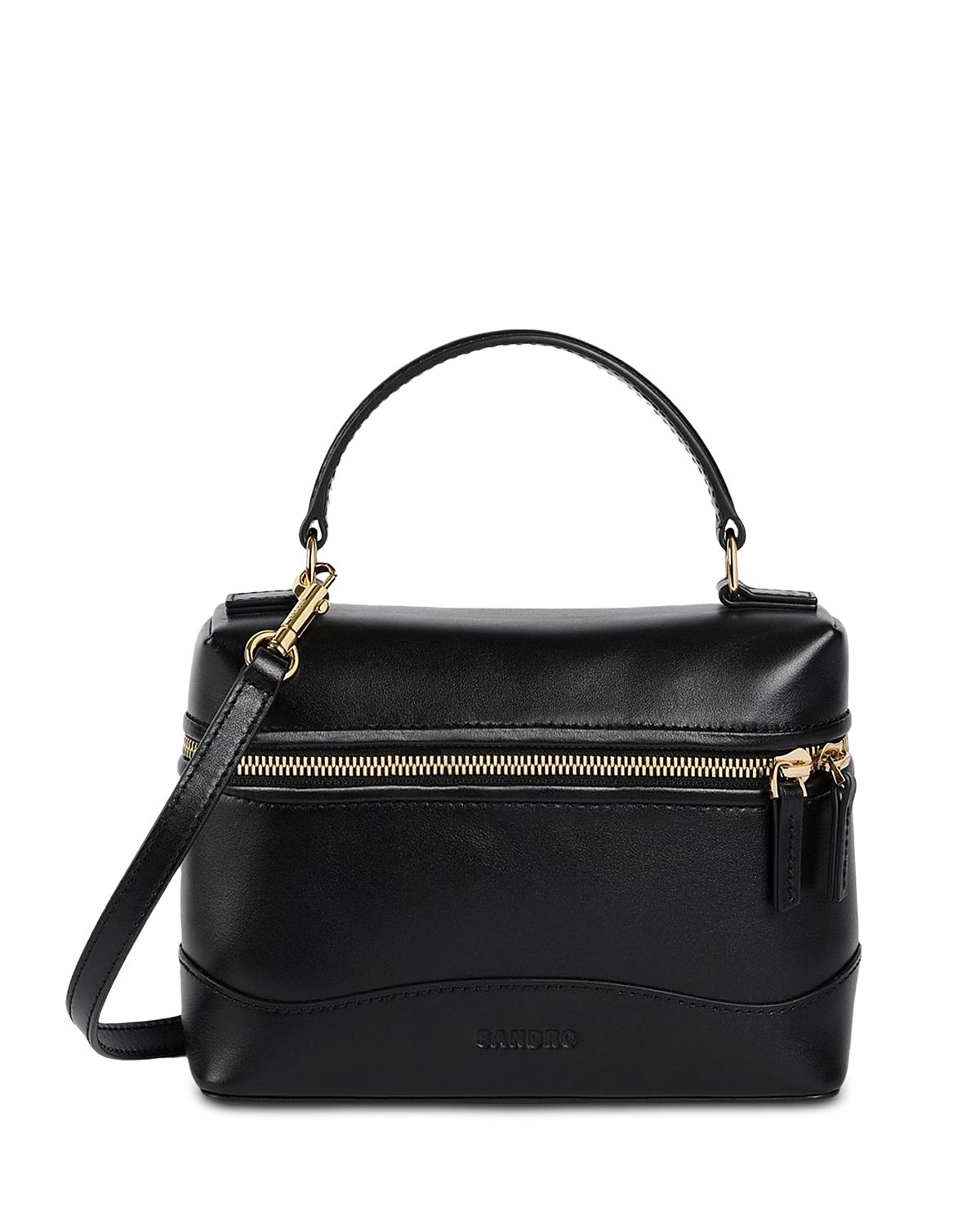 Sandro Tangolino Leather Top Handle Bag