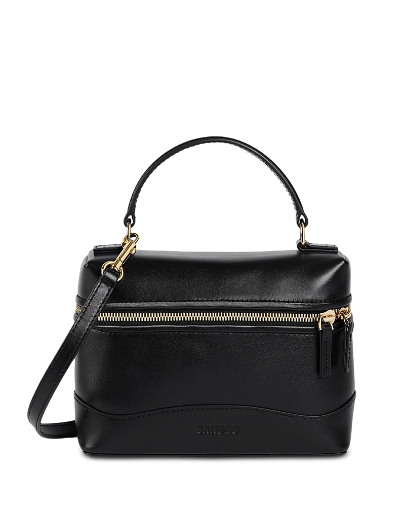 Sandro Tangolino Leather Top Handle Bag