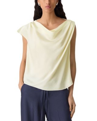Split Sleeve Cowl Neck Top