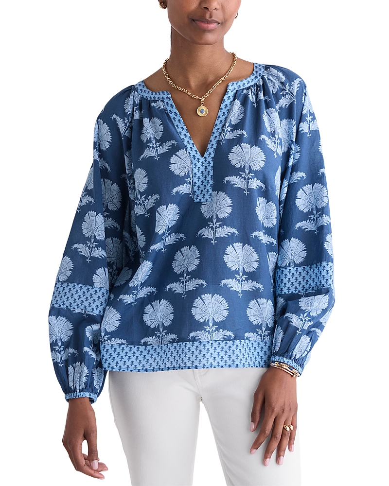 Vineyard Vines Emilia Split Neck Top