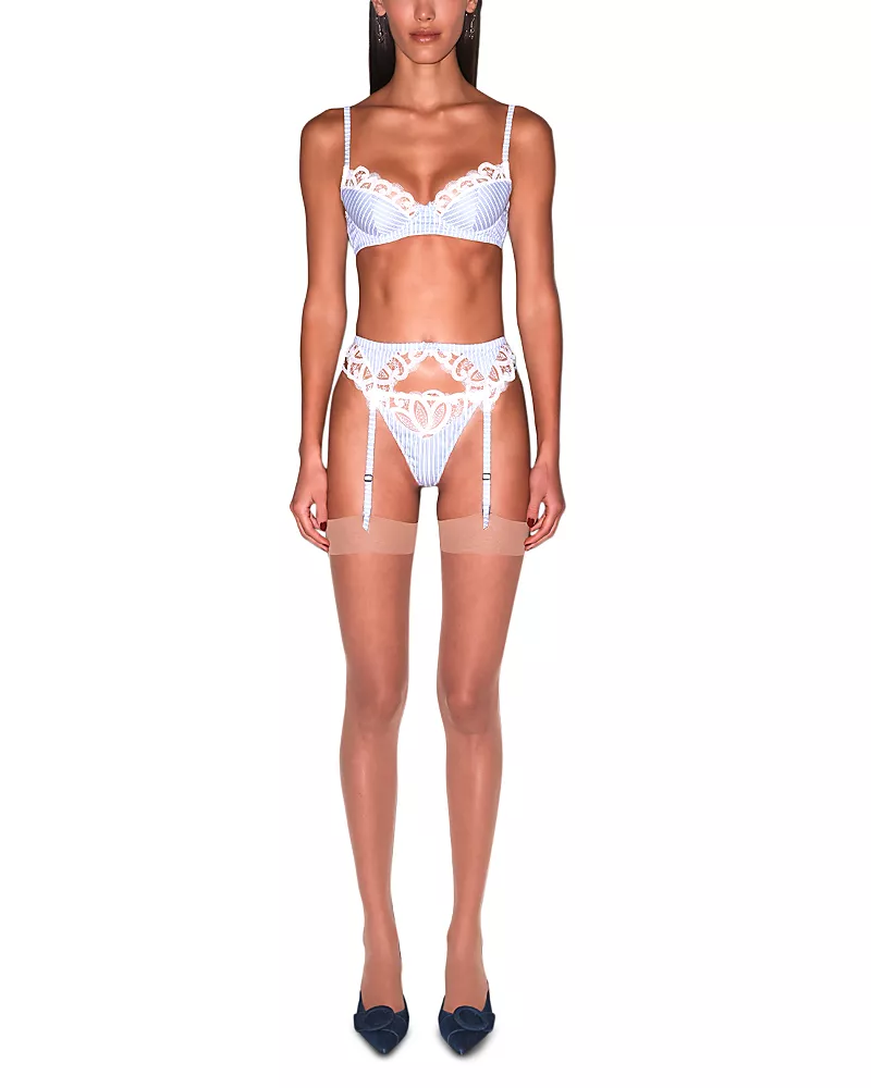 Fleur du Mal East Hampton Poplin Bra