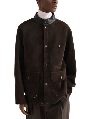 Brushed Suede Leather Welder Jacket