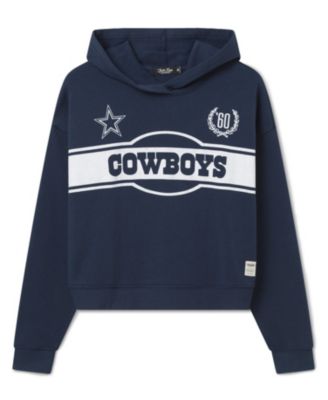 Junk Food Clothing Women's Dallas Cowboys Oversized Crop Hoodie